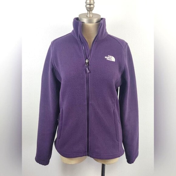 The North Face Women's Classic Plum Long Sleeve Warm Fleece Zip Jacket, sz SM - Picture 1 of 8